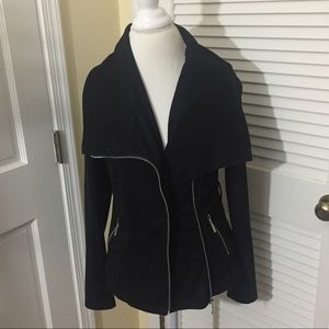 Forever 21 black jacket Asymmetric Zipper